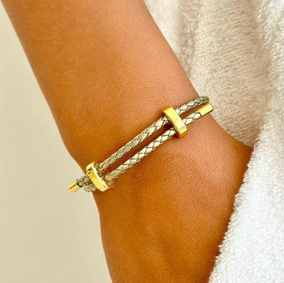 Mosk melbourne gold rope bracelet