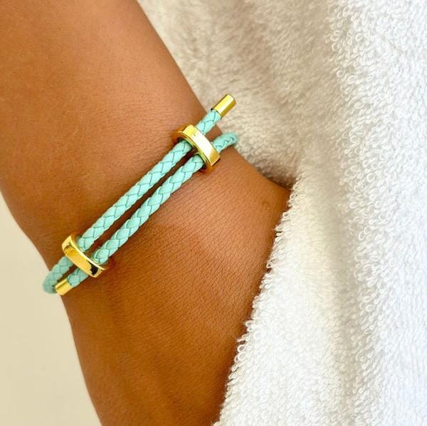 Mosk melbourne mint rope bracelet