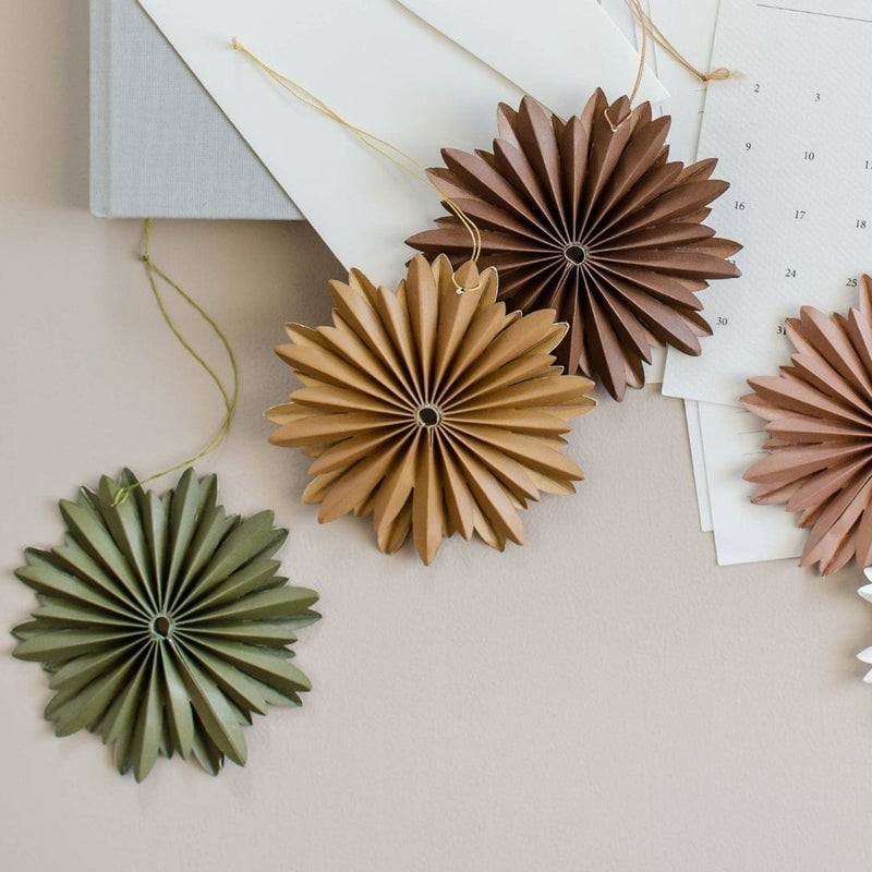 Olive Green Hanging Star Ornament