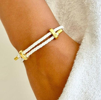 Mosk melbourne white rope bracelet