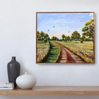 Meg Frances original artwork A Country Road