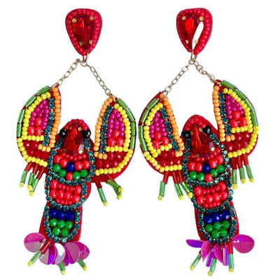 Lobster Christmas Earrings