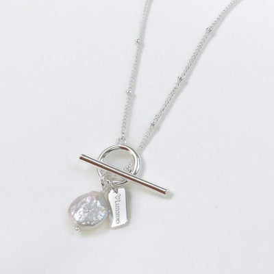 love lunamei balance necklace silver