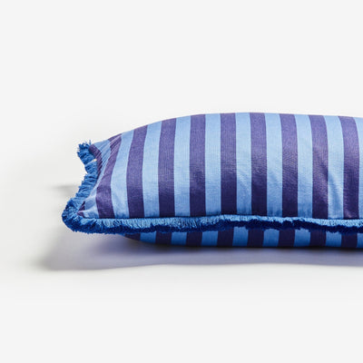 Thin Stripe Blue 60x40cm Cushion