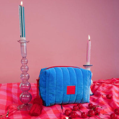 Blue Velvet Cosmetic Case