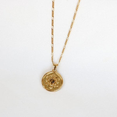 love lunamei crown necklace gold