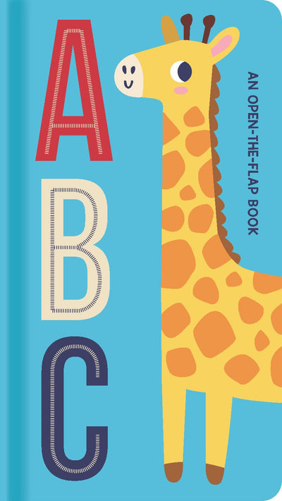 An open the flap board book ABC