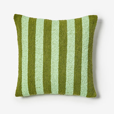 Bonnie & Neil Stripe Olive Boucle Cushion