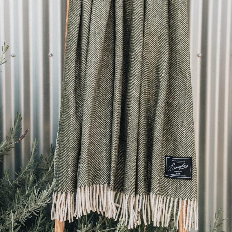 Herringbone wool blanket