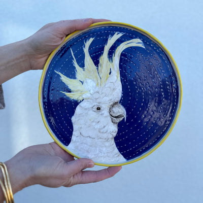 Karen Backus Cockatoo Plate 