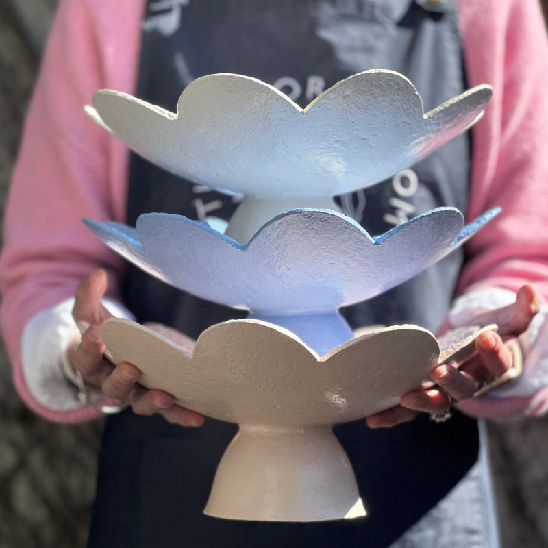 Scalloped Pedestal Bowl 