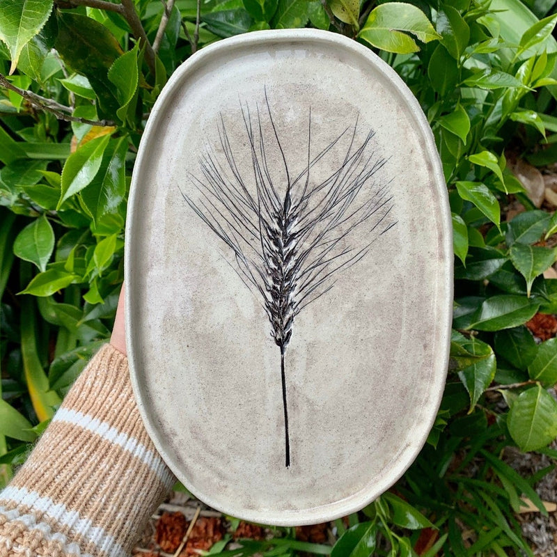 Wheat Oval Plate