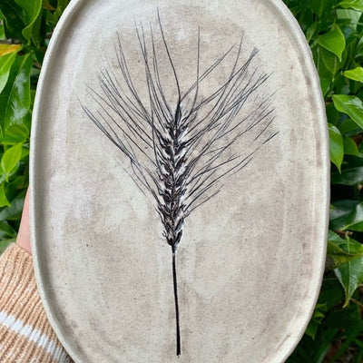 Wheat Oval Plate