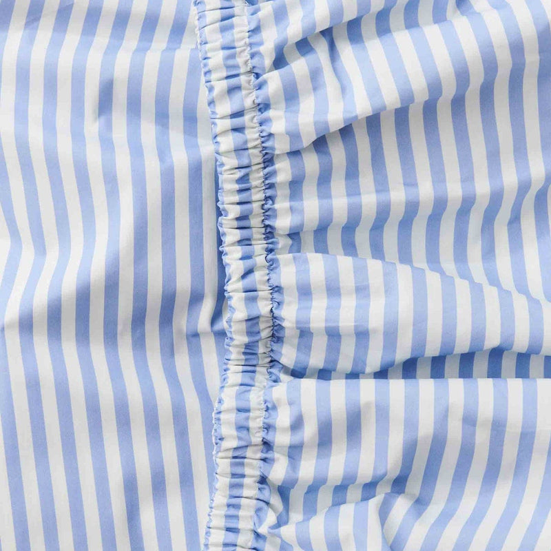 Seaside Stripe Organic Cotton Fitted Sheet