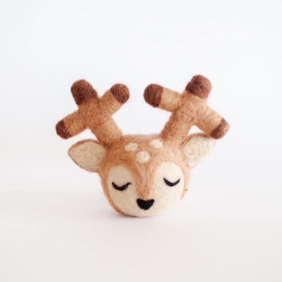 Reindeer felt head