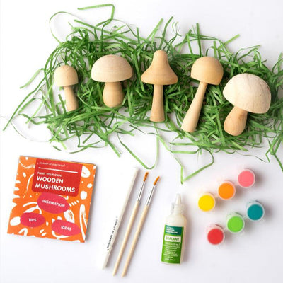 Paint Your Own Wooden Mushrooms