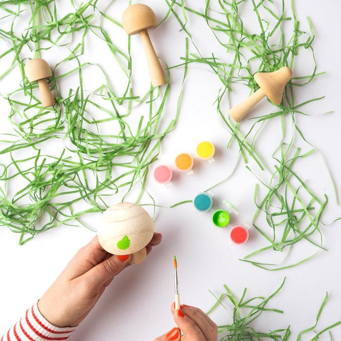 Paint Your Own Wooden Mushrooms