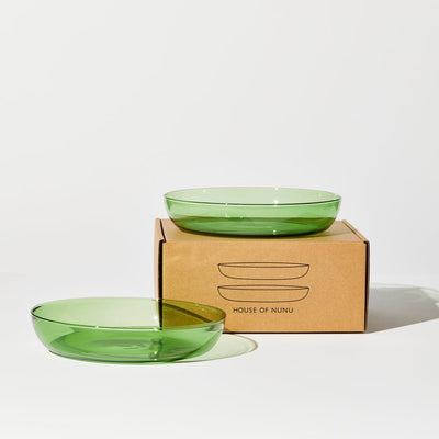 Abracadabra Set of 2 Plates - Green