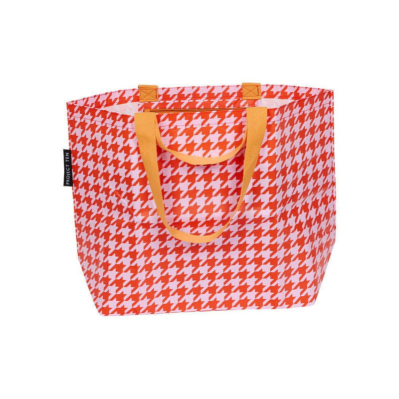 project ten houndstooth tote