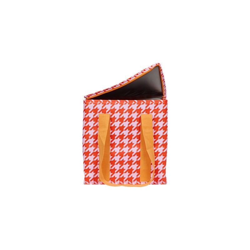 Houndstooth Insulated Tote