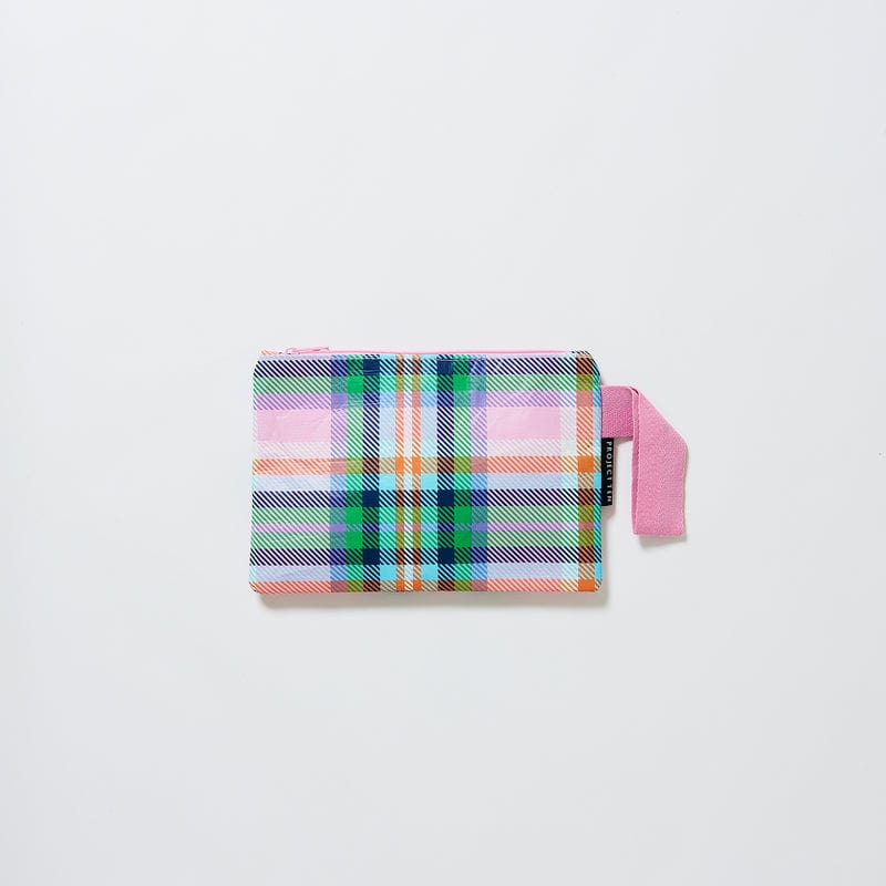 Plaid Mini Zip Pouch