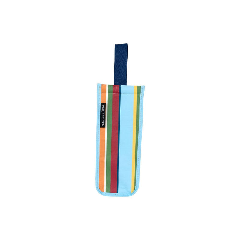 Retro Stripe Wine Bag