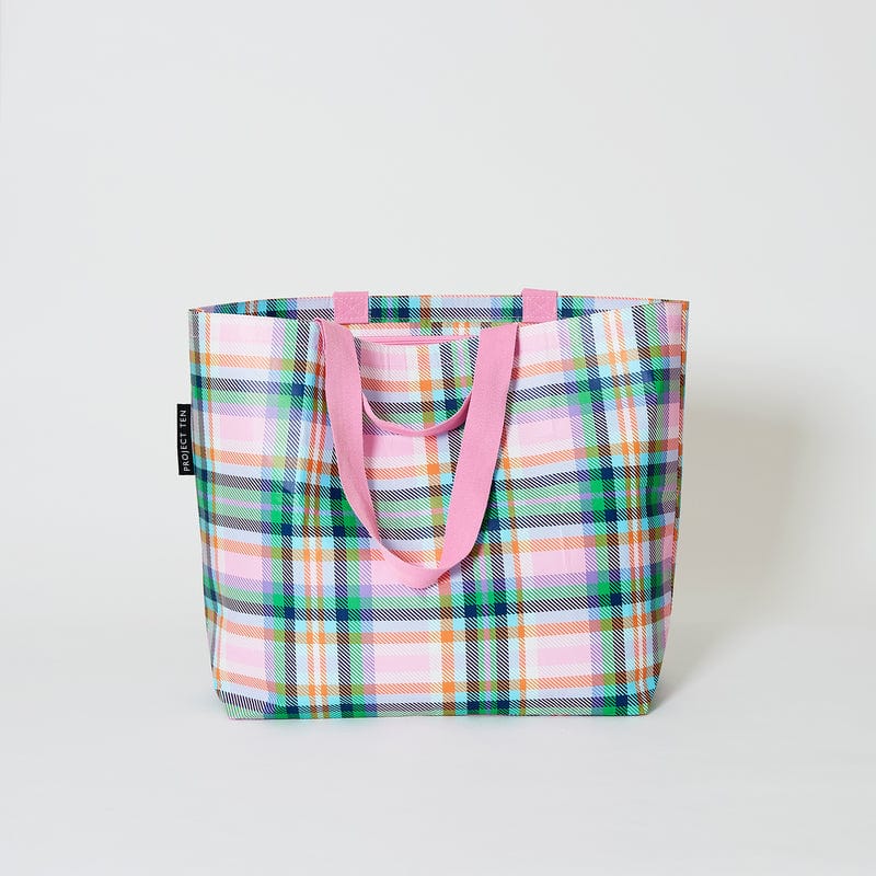 Plaid Medium Tote