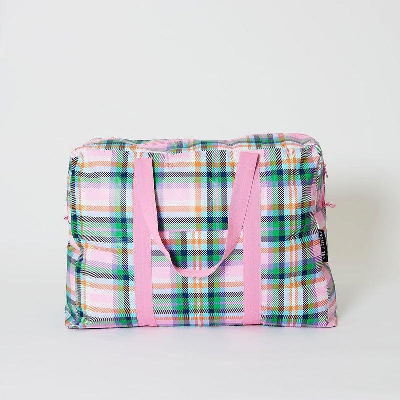 Plaid Overnight Bag