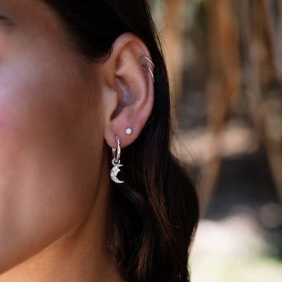 Sparkle Earrings in Silver