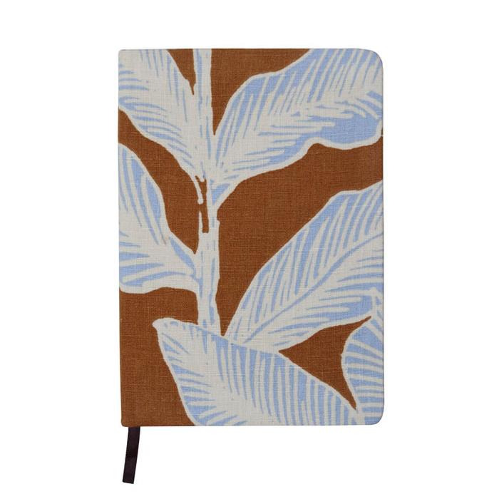 linen covered notebook