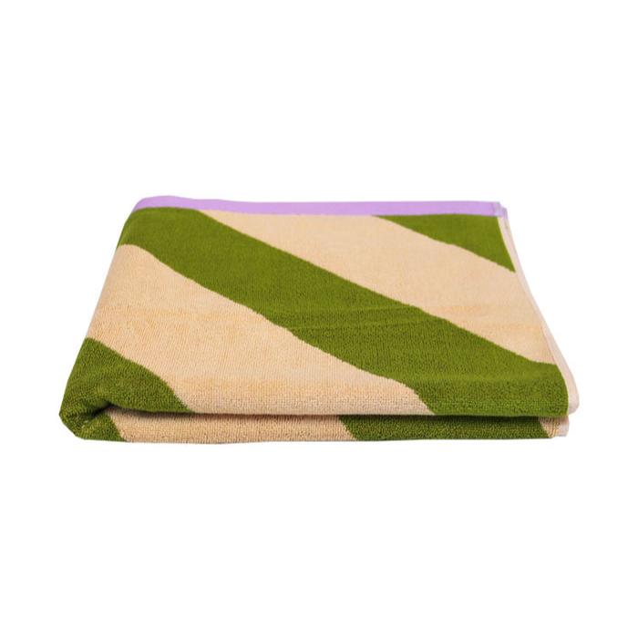 Pistachio Stripe Bath Towel