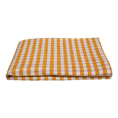 Mango Seersucker Square Tablecloth