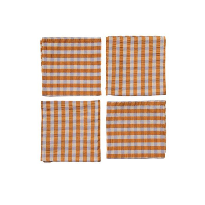 Mango Seersucker Napkin Set