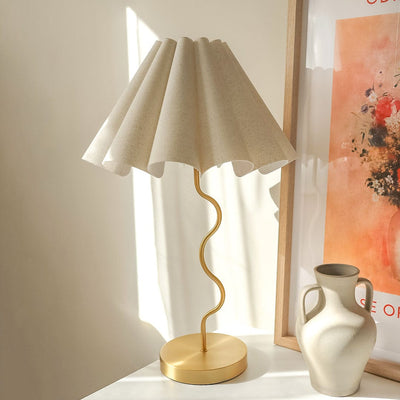 Cora Table Lamp - Neutral/Gold