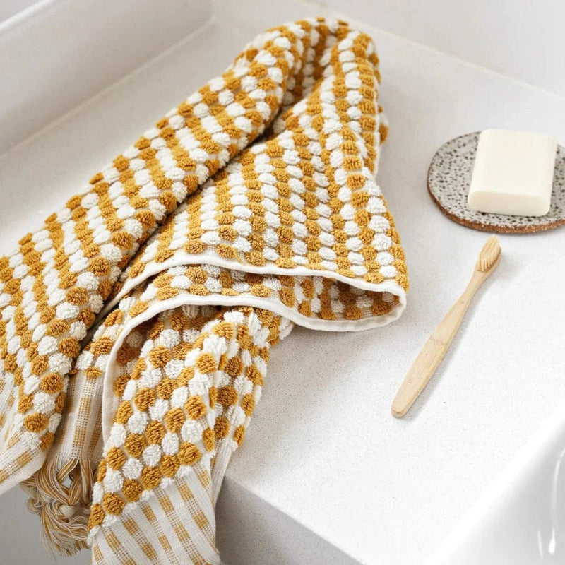 Pompom Turkish Cotton Hand Towel