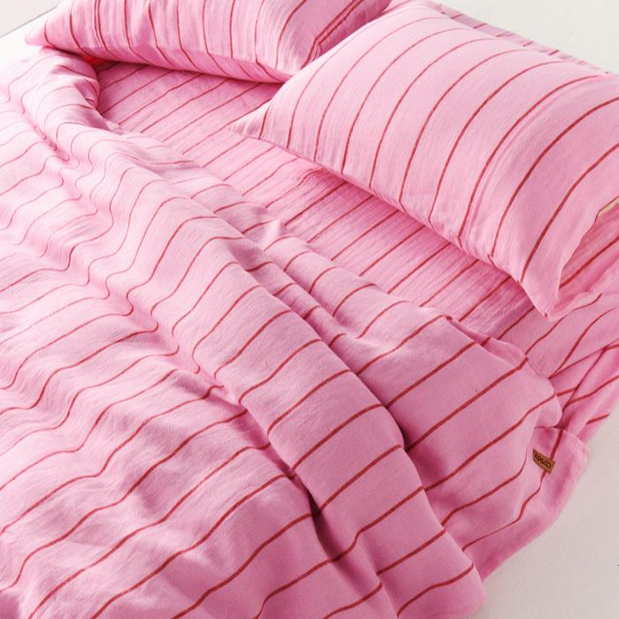 Iced Vovo Stripe Linen Quilt Cover