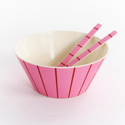 Iced Vovo Stripe Salad Bowl One Size