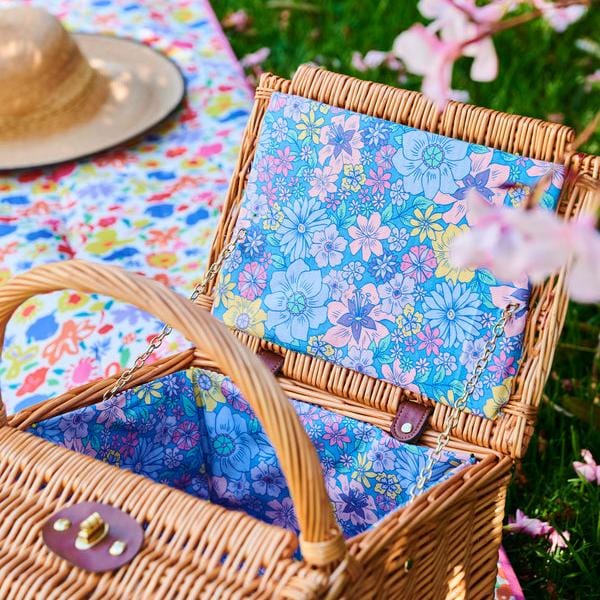 Bunch of Fun Rattan Picnic Basket