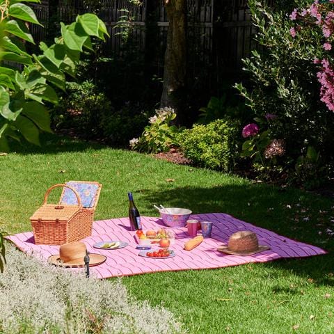 Bunch of Fun Rattan Picnic Basket