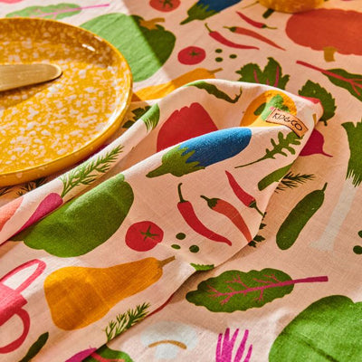 Kip & Co x Stephanie Alexander Stephanie's Harvest Linen 4P Napkin Set - One Size