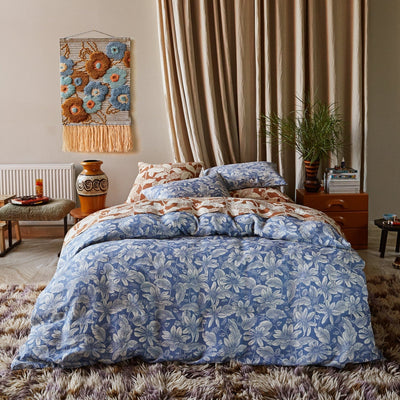 Amrita Linen Quilt Cover - Smoke