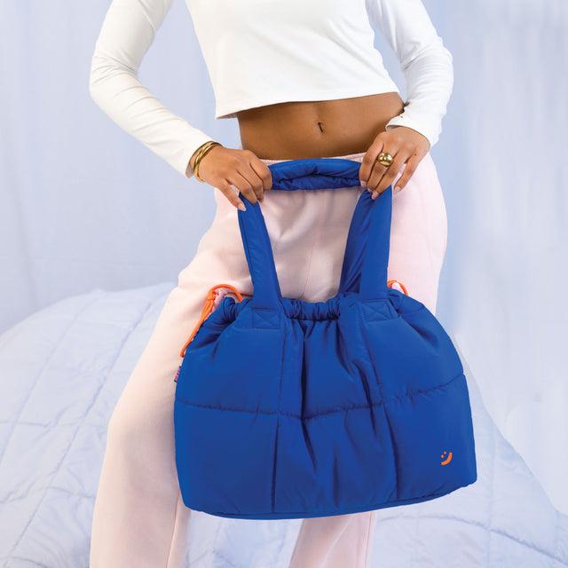 Cobalt Marshmallow Midi Tote