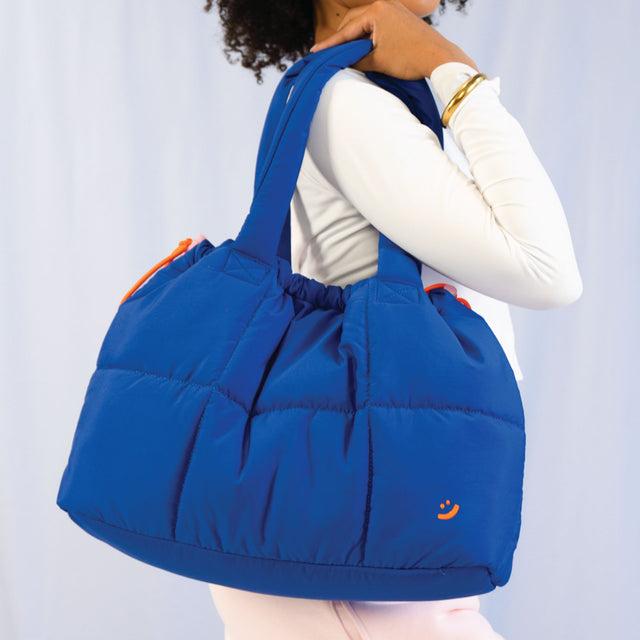 Cobalt Marshmallow Midi Tote