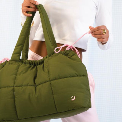 Khaki Marshmallow Midi Tote