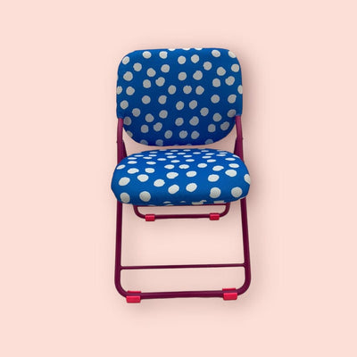 The Captain Chair Tash. Blue spots