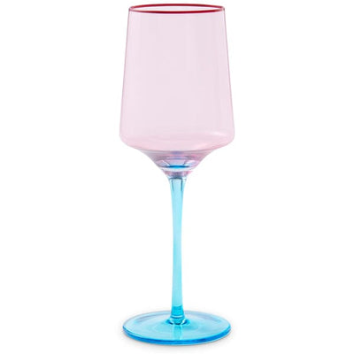 Rose With a Twist Vino Glass 2P Set