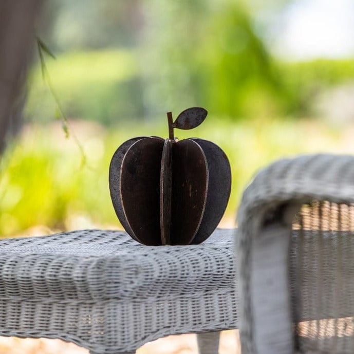 steel handmade apple