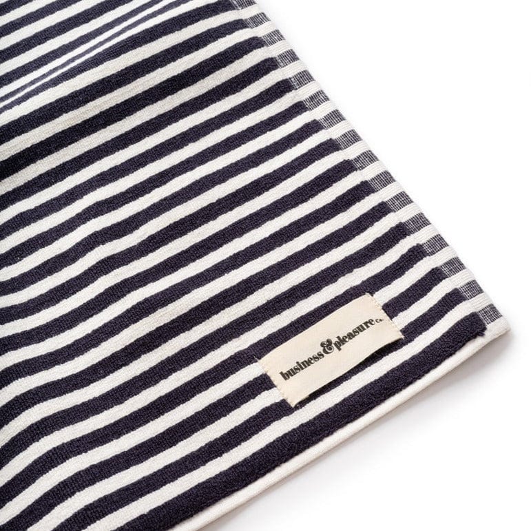 Bath Mat - Navy Stripe