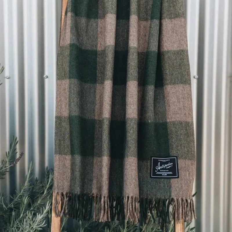 Picnic Check Blanket - Cypress