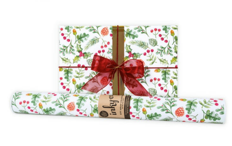 Christmas Garden Wrapping Paper - 5m